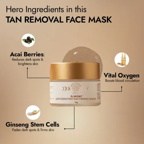 BiE: Daily Glow Trial Kit | Travel Size Skincare Combo Set | Face Mask, Serum , Moisturiser & Travelling Pouch | Instantly Detans, Hydrates, Boosts Collagen & Strengthens Skin Barrier | 4pcs