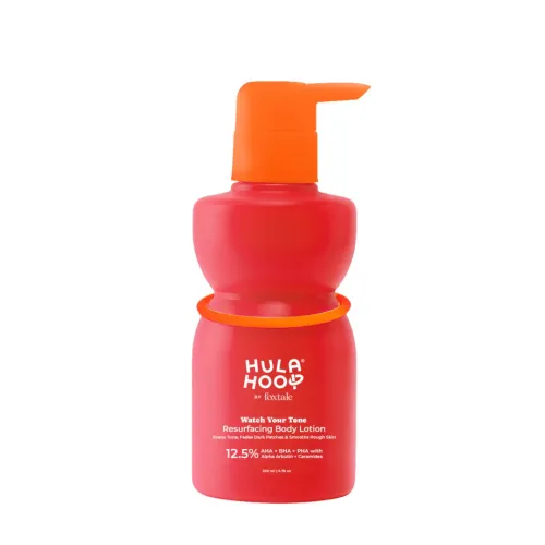 Hula Hoop: 12.5% AHA BHA Body Lotion | For Pigmentation | Dark Elbows | Dark Neck | Dark Knees | 200ml