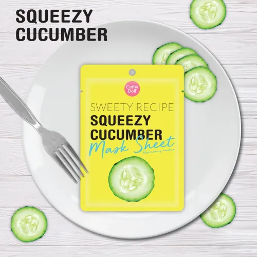 Cathy Doll: Squeezy Cucumber Mask | Hydrating & Soothing Sheet Mask | 25gm