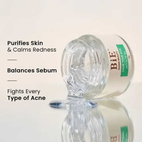 BiE: Calm Your Zits Anti-Acne Gel | For Spot Correction & Pimple Marks | Reduces Blemishes | Balances Oil | 20gm
