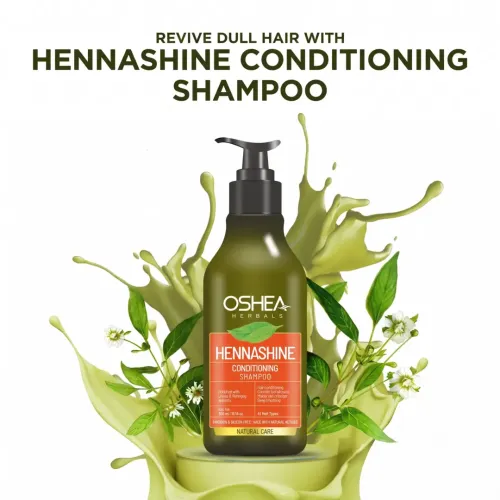 Oshea Herbals: Heenashine Conditioner Shampoo | 2-in-1 Shampoo & Conditioner | Nourishing Hair Cleanser | Smooth & Shiny Hair | 300ml