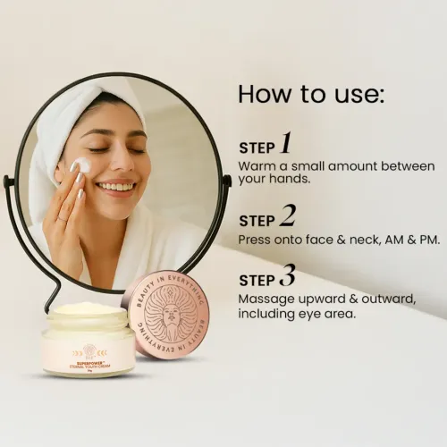 BiE: Superpower Eternal Youth Cream | Anti-Aging Cream | With Squalane, Almond Oil & Ginseng Stem Cells | 20gm