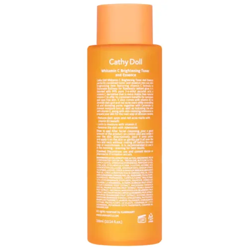 Cathy Doll: Whitamin C Brightening Toner & Essence | Hydrating Brightening Toner | Glow Enhancing Care | 300ml