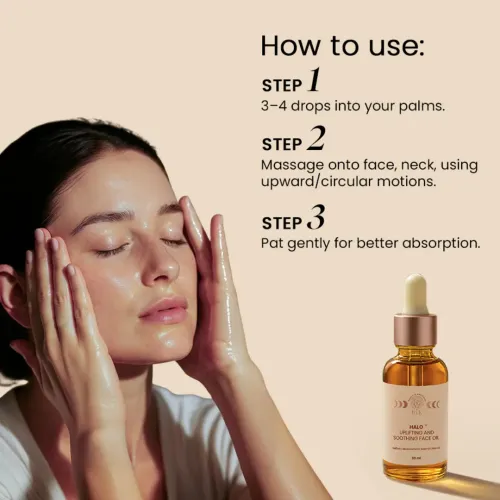 BiE: Halo Saffron Face Oil | Brightens Skin | Targets Pigmentation & Wrinkles | For Dry to Normal Skin | 30ml