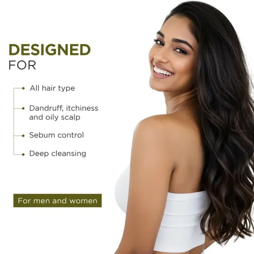 Oshea Herbals: Neemclean Antidandruff Shampoo | Scalp Cleansing | Itch Relief & Flake Control | 500ml