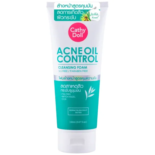 Cathy Doll: Acne Oil Control Cleansing Foam | Anti-Acne Face Wash | Excess Oil Control | 150ml