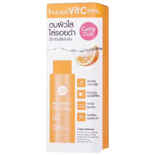 Cathy Doll: Whitamin C Brightening Toner & Essence | Hydrating Brightening Toner | Glow Enhancing Care | 300ml