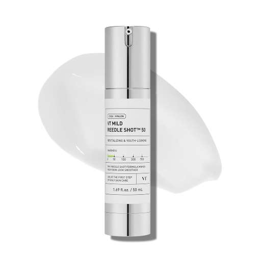 VT Cosmetics: Mild Reedle Shot 50 | Gentle Micro-Needling | Skin Renewal | Sensitive Skin | Daily Essence | 50ml