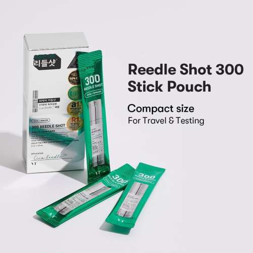VT Cosmetics: Reedle Shot 300 Stick | Micro-Needling | Skin Renewal | Pore Refinement | On-the-Go | 2ml × 10ea