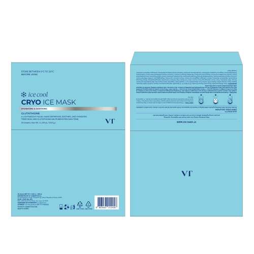 VT Cosmetics: Cryo Ice Mask | Cooling Care | Pore Tightening | Redness Relief | Soothing | 30ea