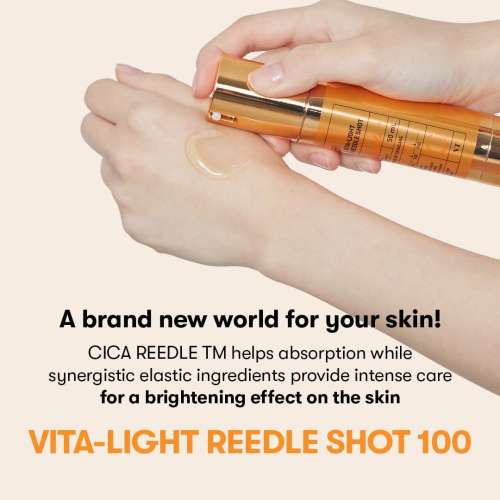 VT Cosmetics: Vita-Light Reedle Shot 100 | Daily Skincare | Brightening | Micro-Needling | Skin Renewal | Glow Boost | 2ml × 10ea