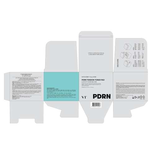 VT Cosmetics: PDRN Tension Toner Pad | Elasticity Boost | Skin Repair | Toning | 60ea