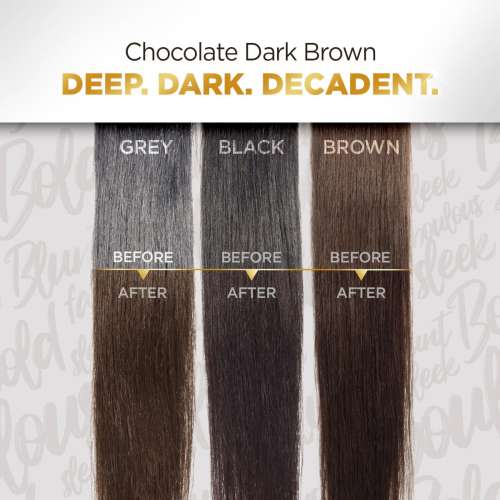 Bblunt: Salon Secret High Shine Conditioning Hair Colour | Chocolate Dark Brown | 100% Grey Coverage | Conditioning Formula | High Shine Finish | 130gm
