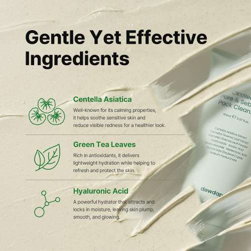 Dewdap: Cicatea Pore & Sebum Pack Cleanser Miniature | Deep Cleansing | Oil & Pore Care | 15ml
