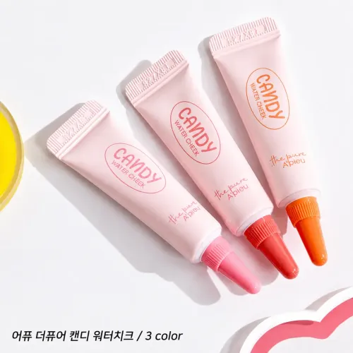 Apieu: The Pure Candy Water Cheek 03 Grapefruit  | Natural & Dewy Finish | Deep Hydration | Long-Lasting | 4.5ml