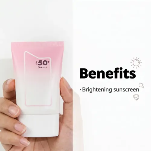 Frankly: Bright Up Sunscreen SPF 50+ PA++++ | Tone Up | Peony Flower | UV Protection | Daily Glow | Korean Skincare | 50ml
