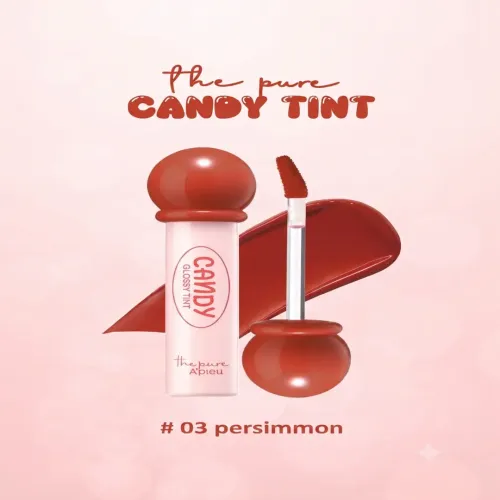 Apieu: The Pure Candy Tint 03 Persimmon | Korean Skincare | Moisturizing Formula | Non Sticky | 4ml