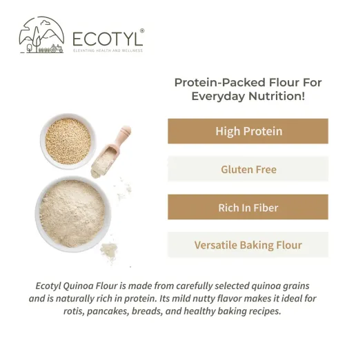Ecotyl: Quinoa Flour | High Protein | Nutritious Flour | 500gm