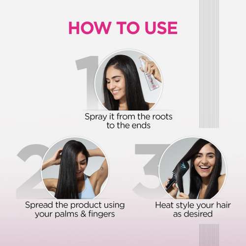 Bblunt: Hot Shot Heat Protection Hair Mist | Grape Seed Oil | Protects from Heat Damage | Controls Frizz | Lightweight Formula | No Parabens | 150ml