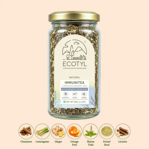 Ecotyl: Immunitea (Immunity Booster Tea) | Nourishing Blend | Herbal Tea | 60gm