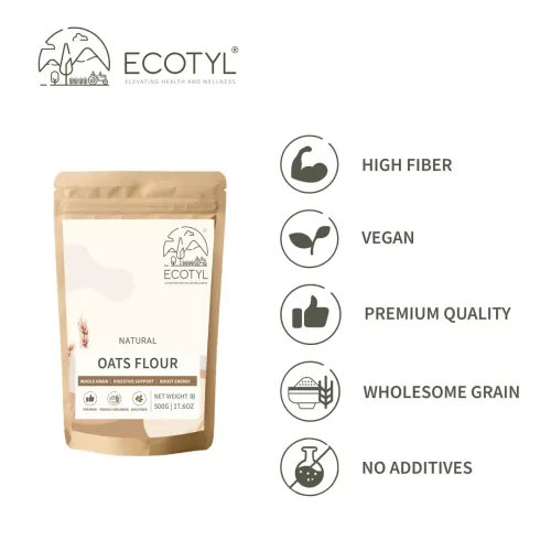 Ecotyl: Oats Flour | Wholesome Flour | High Fibre | 500gm
