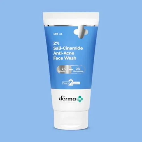 The Derma Co: Sali-Cinamide Anti-Acne Face Wash | 2% Salicylic Acid & 2% Niacinamide | 150ml