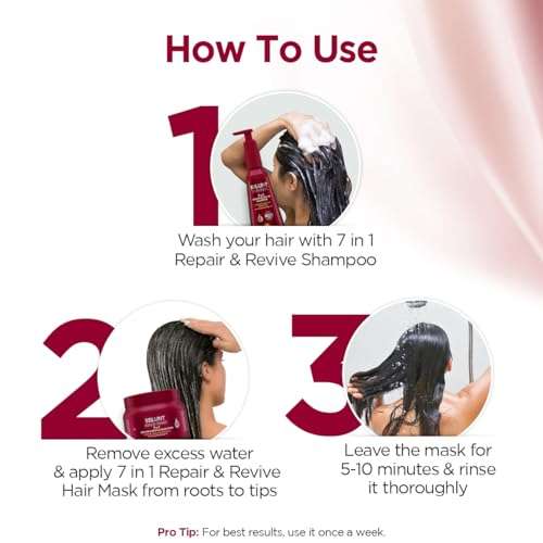 Bblunt: 7 In 1 Repair & Revive Hair Mask | Damage Repair | Deep Nourishment | Reduces Frizz | Strengthens Hair | Restores Shine | 250gm