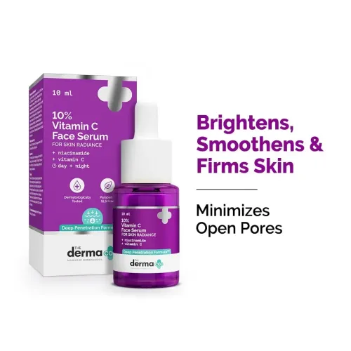 The Derma Co: 10% Vitamin C Face Serum | Skin Radiance | 10ml