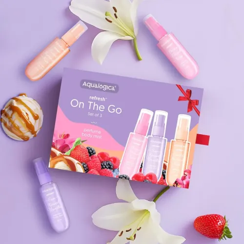 Aqualogica: Refresh+ On the Set of 3 Perfume Body Mist, 3 x 20ml