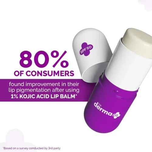 The Derma Co: 1% Kojic Acid Lip Balm | SPF 50 PA+++ | 4.5gm