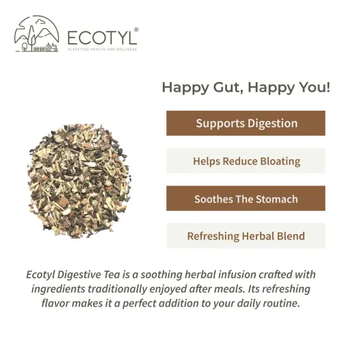 Ecotyl: Digestive Tea | Gut Health | Herbal Tea | 60gm