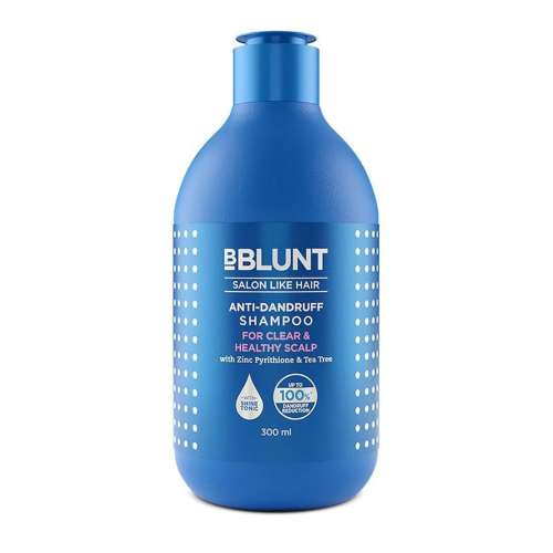 Bblunt: Anti-Dandruff Shampoo | Controls Dandruff & Flakes | Deep Cleansing | Healthy Scalp Care | Refreshes Hair | 300ml