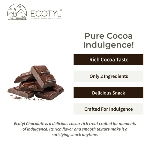 Ecotyl: 70% Dark Chocolate | Rich Cocoa | Premium Indulgence | 40gm