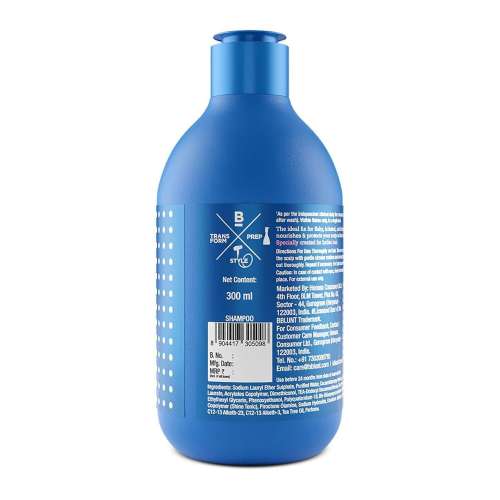 Bblunt: Anti-Dandruff Shampoo | Controls Dandruff & Flakes | Deep Cleansing | Healthy Scalp Care | Refreshes Hair | 300ml