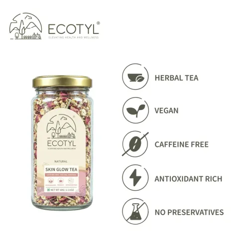 Ecotyl: Skin Glow Tea | Skin Nourishment | Herbal Tea | 60gm