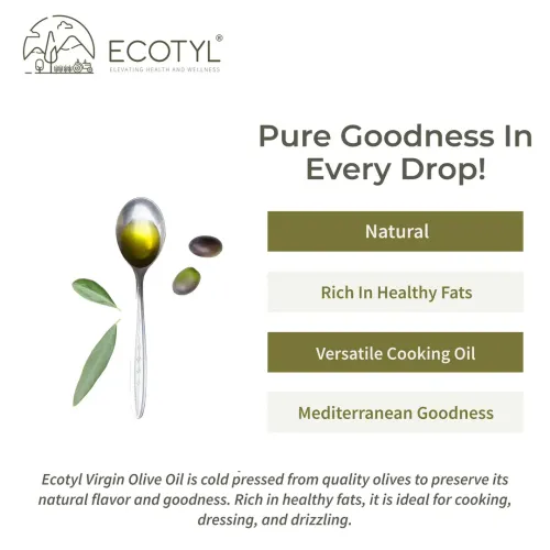 Ecotyl: Extra Virgin Olive Oil | Cold Pressed | Suitable for Cooking | 500ml