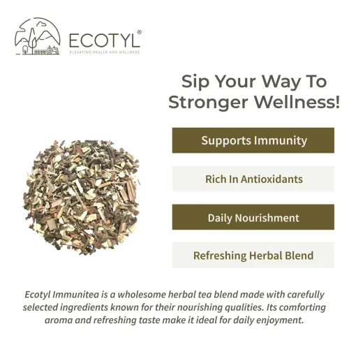 Ecotyl: Immunitea (Immunity Booster Tea) | Nourishing Blend | Herbal Tea | 60gm