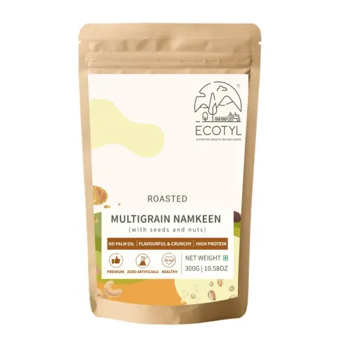 Ecotyl: Multigrain Namkeen | Roasted Snack | Seeds & Nuts Mix | 300gm
