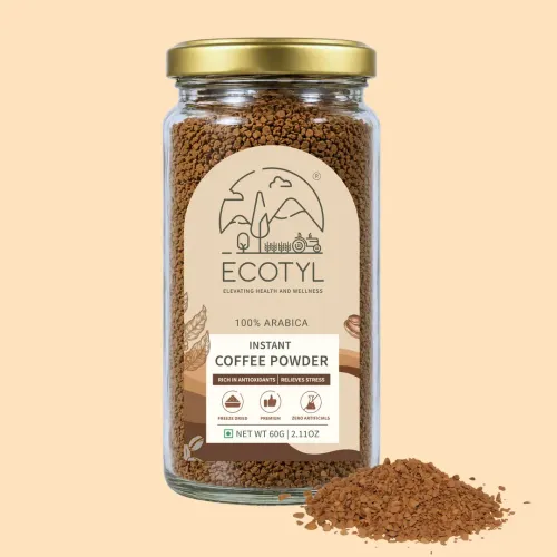 Ecotyl: Instant Coffee Powder | Arabica Coffee | Freeze Dried | 60gm