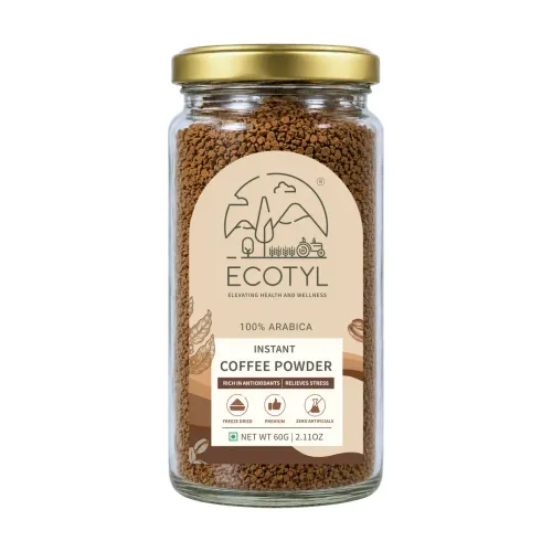 Ecotyl: Instant Coffee Powder | Arabica Coffee | Freeze Dried | 60gm