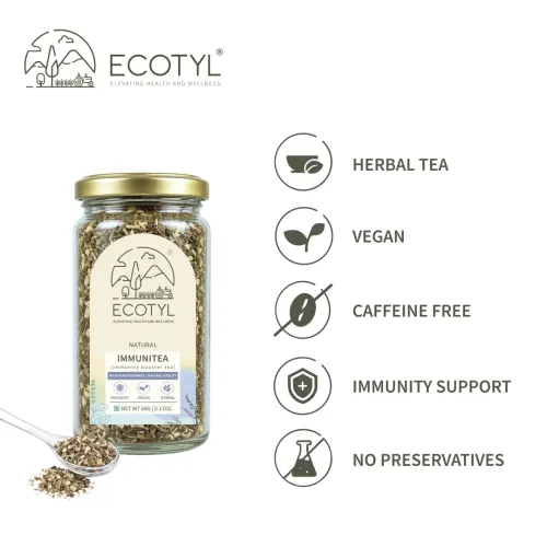 Ecotyl: Immunitea (Immunity Booster Tea) | Nourishing Blend | Herbal Tea | 60gm