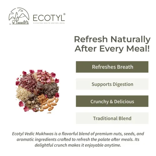 Ecotyl: Vedic Mukhwas | Refreshing Mouth Freshener | Nuts & Seeds Mix | 85gm