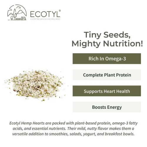 Ecotyl: Hemp Hearts | Rich in Omega-3 & Protein | 175gm