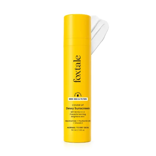 Foxtale: Dewy Sunscreen SPF 50 PA++++ With Niacinamide + Provitamin B5 + Vitamin E   50ml