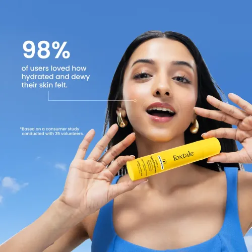 Foxtale: Dewy Sunscreen SPF 50 PA++++ With Niacinamide + Provitamin B5 + Vitamin E   50ml