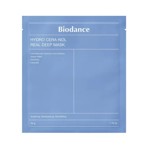Biodance: Hydro Cera-Nol Real Deep Mask | Intense Hydration | Skin Soothing | Texture Care | 34g