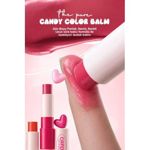 Apieu: The Pure Candy Color  Balm 02 Plum | Korean Skincare | Nourishing and Hydrating Lips | Daily Care  | 3.9g