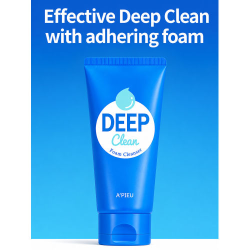 Apieu: Deep Clean Foam Cleanser -PORE | Pore Refining | Oil Control | Texture Care | Smooth Skin | 130ml