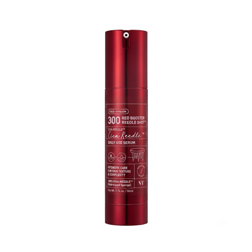 VT Cosmetics: Red Booster Reedle Shot 300 | Intensive Energy Boosting | Micro-Needling | Glow Boost | Skin Renewal | 50ml