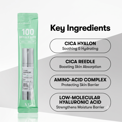 VT Cosmetics: Reedle Shot 100 | Micro-Needling | Skin Renewal | Pore Refinement | Daily Essence | 2ml × 10ea
